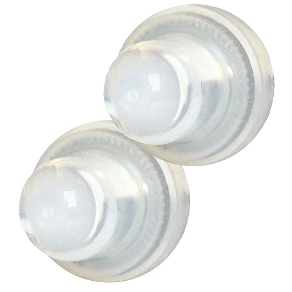 Blue Sea 4135 Push Button Reset Only Circuit Breaker Boot - Clear- 2-Pack [4135]