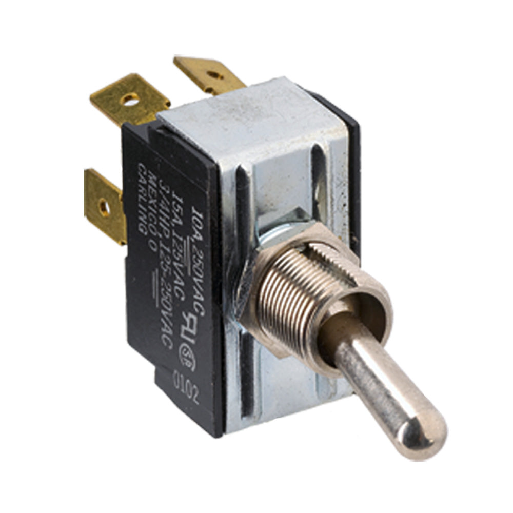 Paneltronics DPDT (ON)/OFF/(ON) Metal Bat Toggle Switch - Momentary Configuration [001-014]