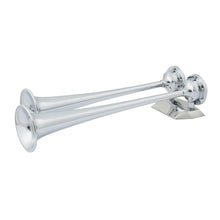 Load image into Gallery viewer, Marinco 12V Chrome Plated Dual Trumpet Air Horn [10106]
